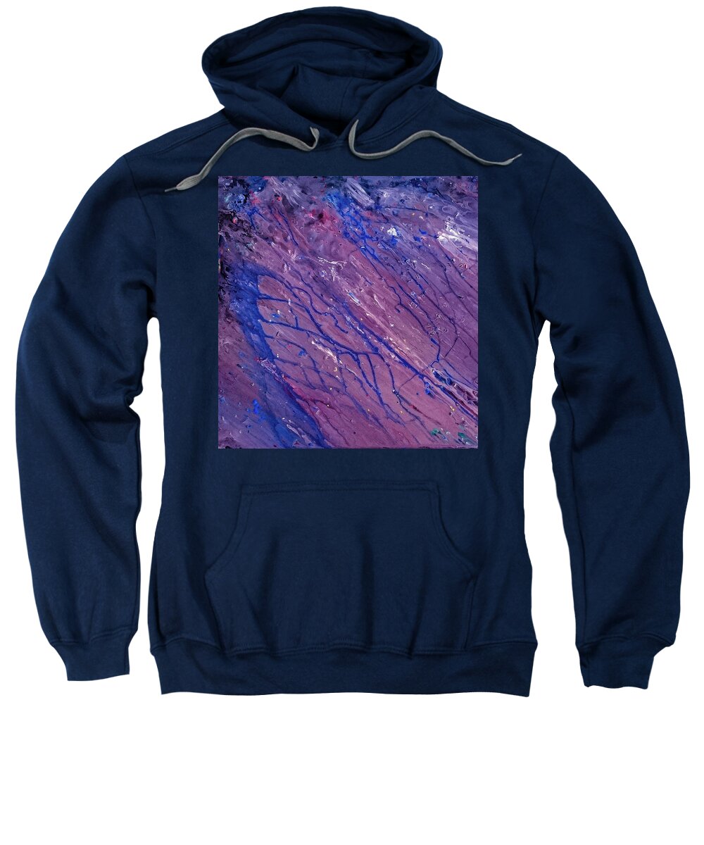 Abstract Sweatshirt featuring the painting Galaxy 001 by Faashie Sha