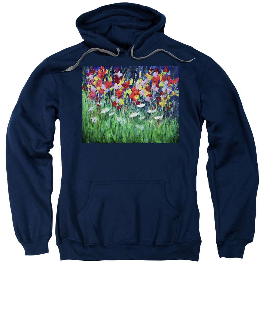 Painting Sweatshirt featuring the painting Glad All Over by Lee Beuther