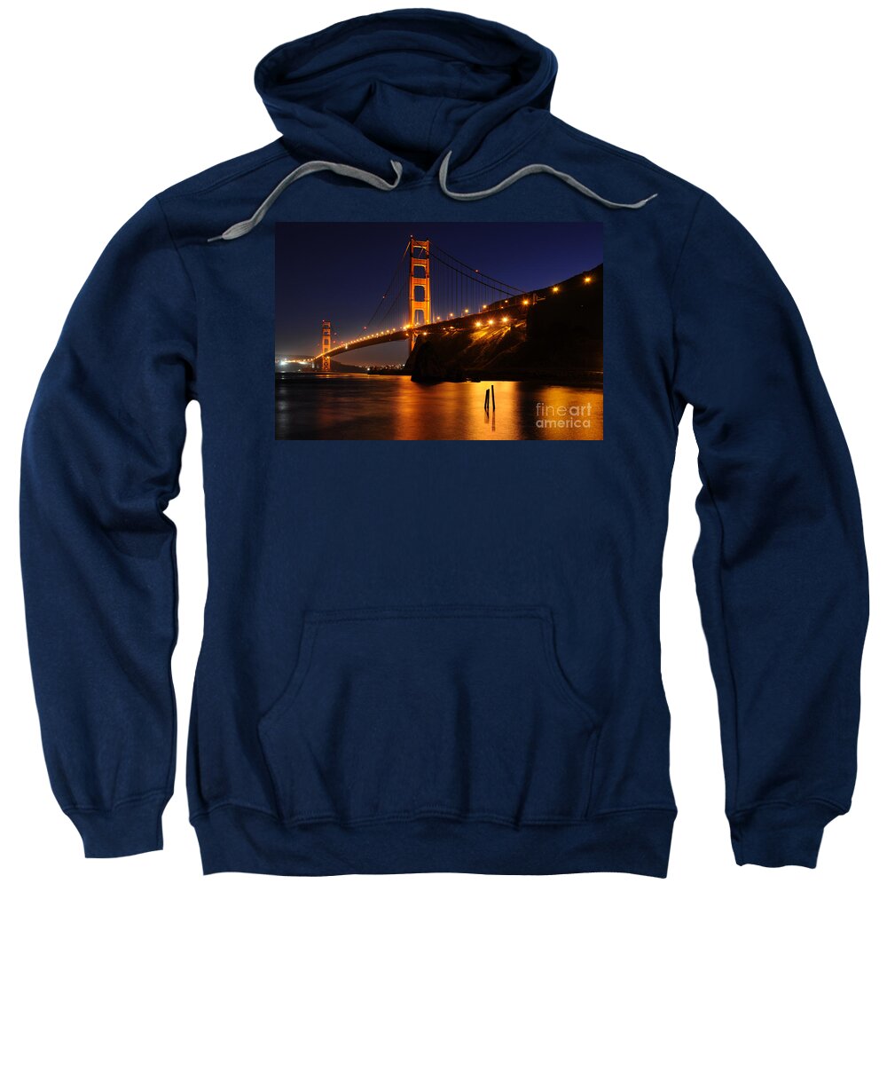 Golden Gate Bridge Sweatshirt featuring the photograph Golden Gate Bridge 1 by Vivian Christopher