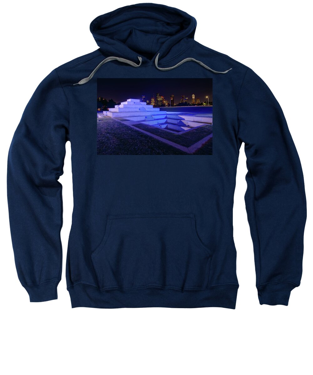 Houston Sweatshirt featuring the photograph Houston Police Officer Memorial by Tim Stanley