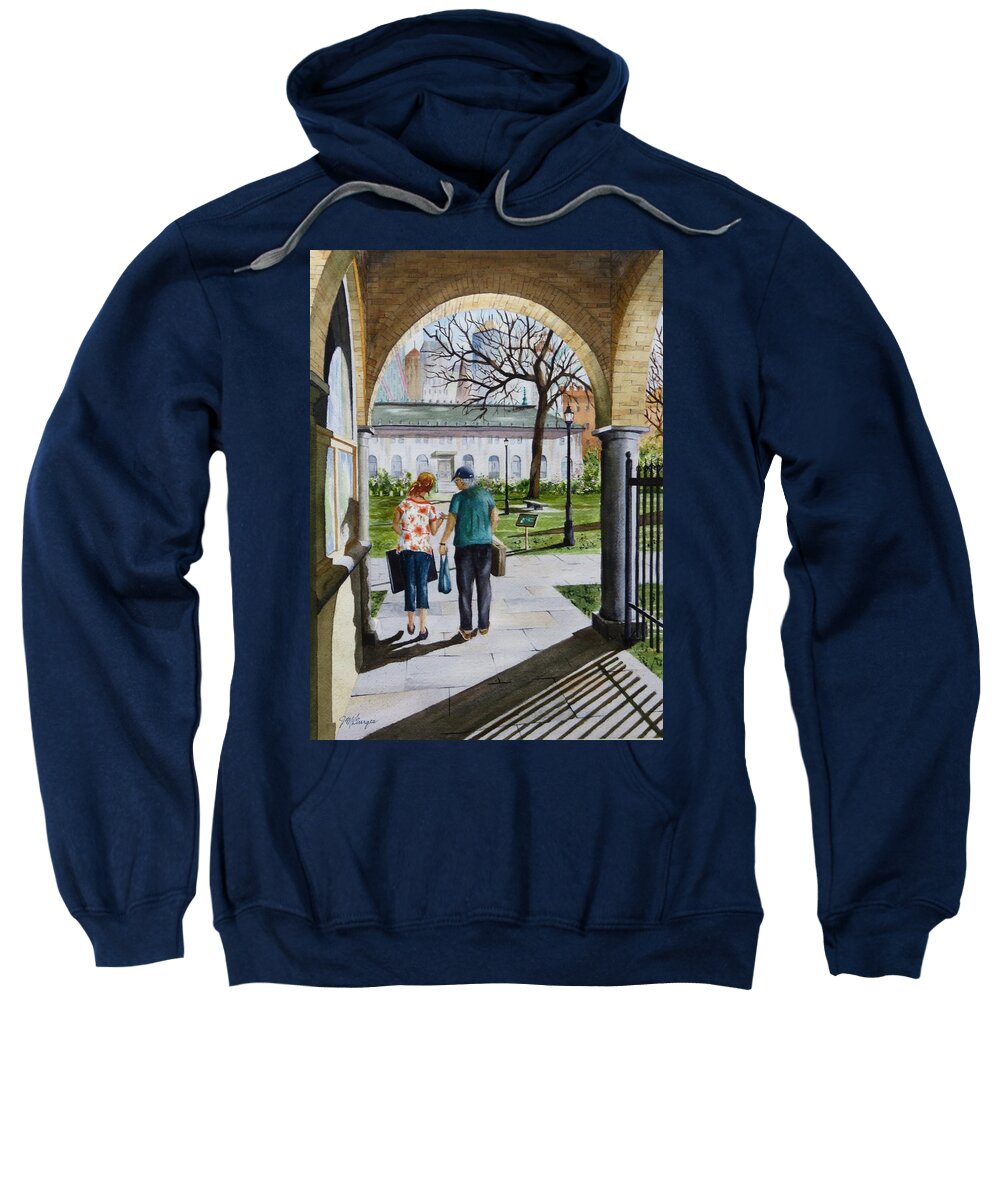 Springfield Sweatshirt featuring the painting Just Passing Through by Joseph Burger