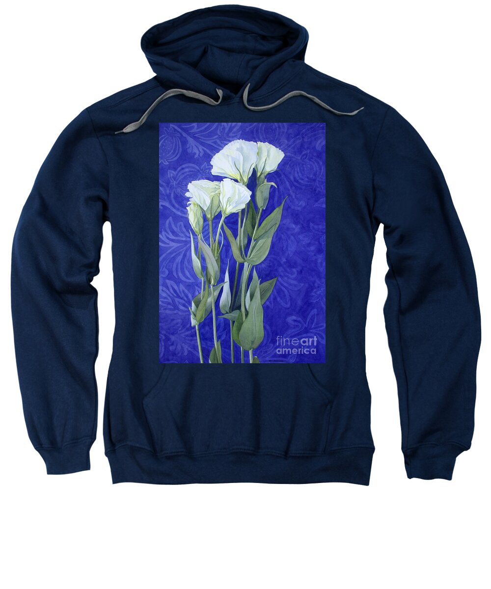 Flowers Sweatshirt featuring the painting Life's a Joy 2 by Jan Lawnikanis