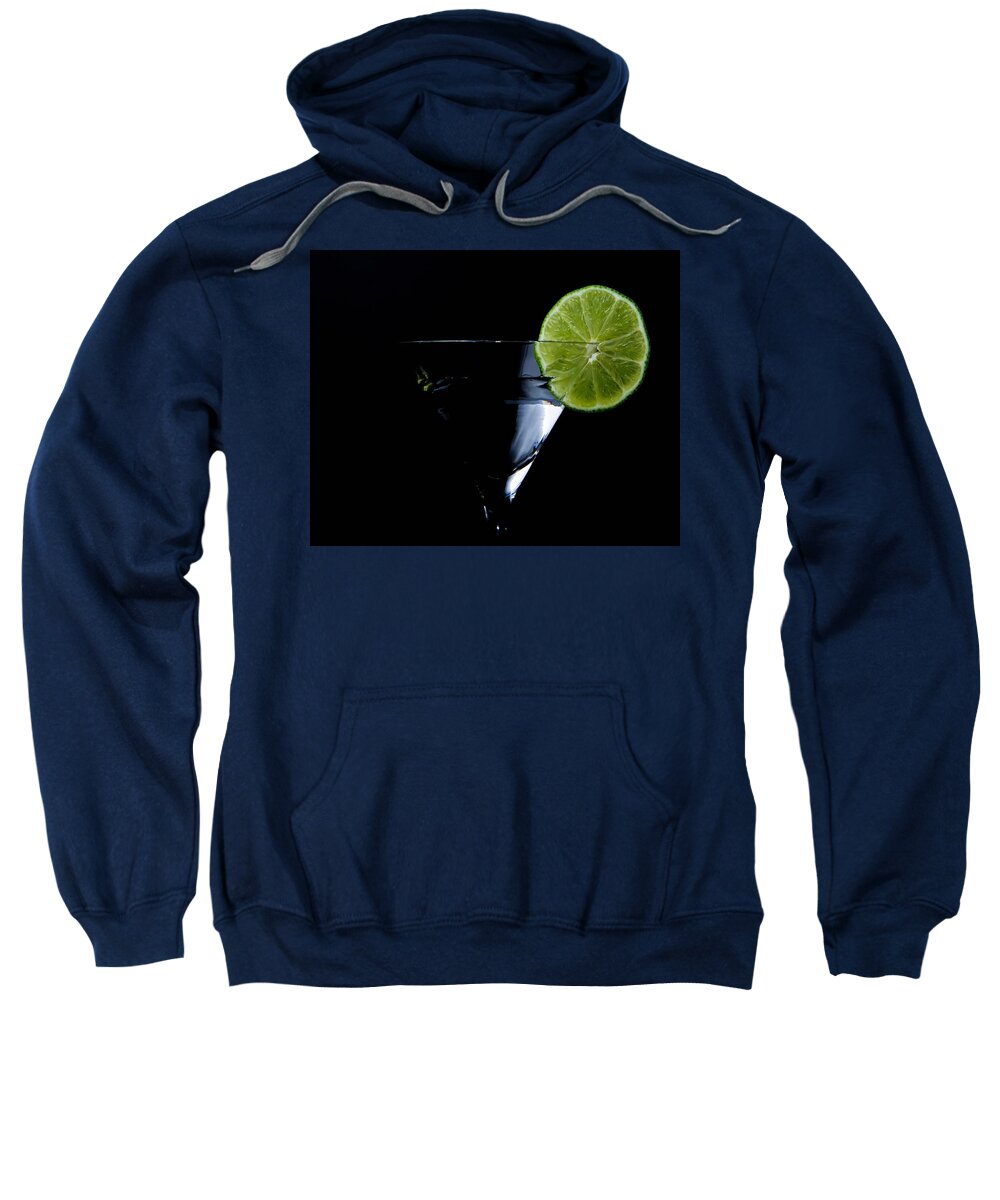 Martini Sweatshirt featuring the photograph Lime Martini by Al Mueller