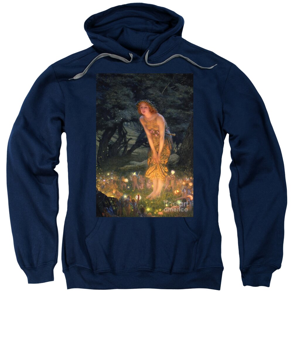 #faatoppicks Sweatshirt featuring the painting Midsummer Eve by Edward Robert Hughes