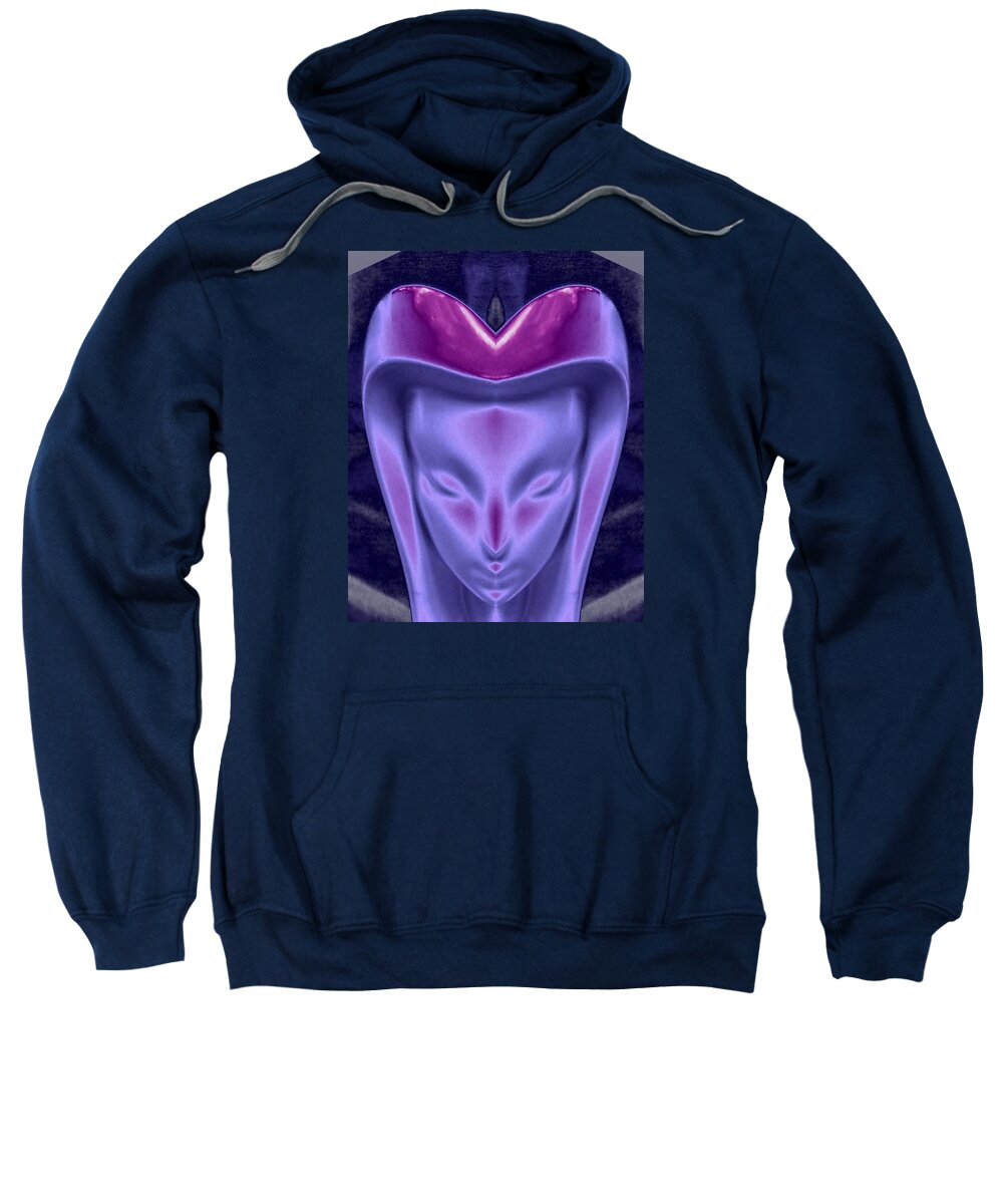 Face Sweatshirt featuring the digital art Mother Of by Mary Russell