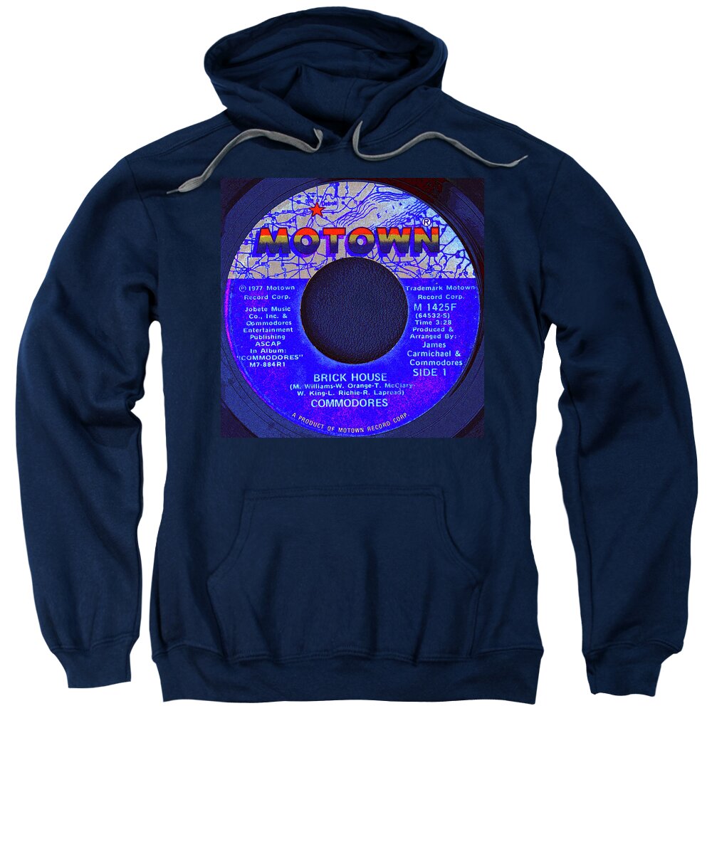 Motown Records Sweatshirt featuring the digital art Motown and Commodores by David Lee Thompson