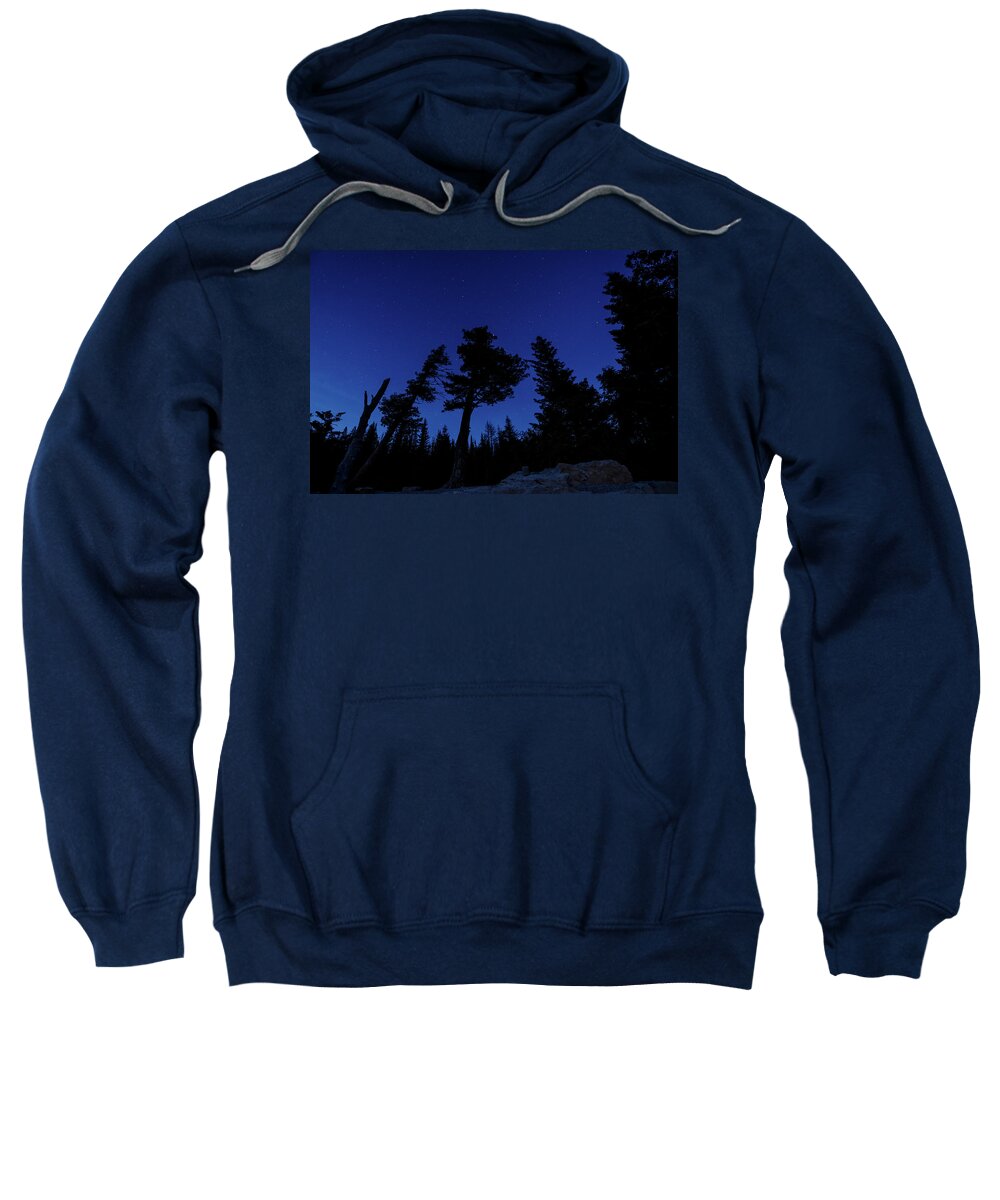 Glacier Sweatshirt featuring the photograph Night Giants by Margaret Pitcher