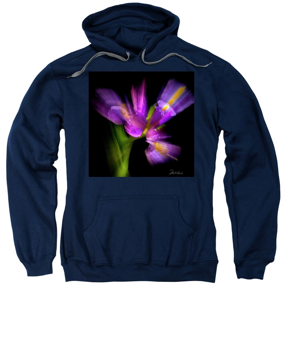 Iris Sweatshirt featuring the photograph Purple Iris by Frederic A Reinecke