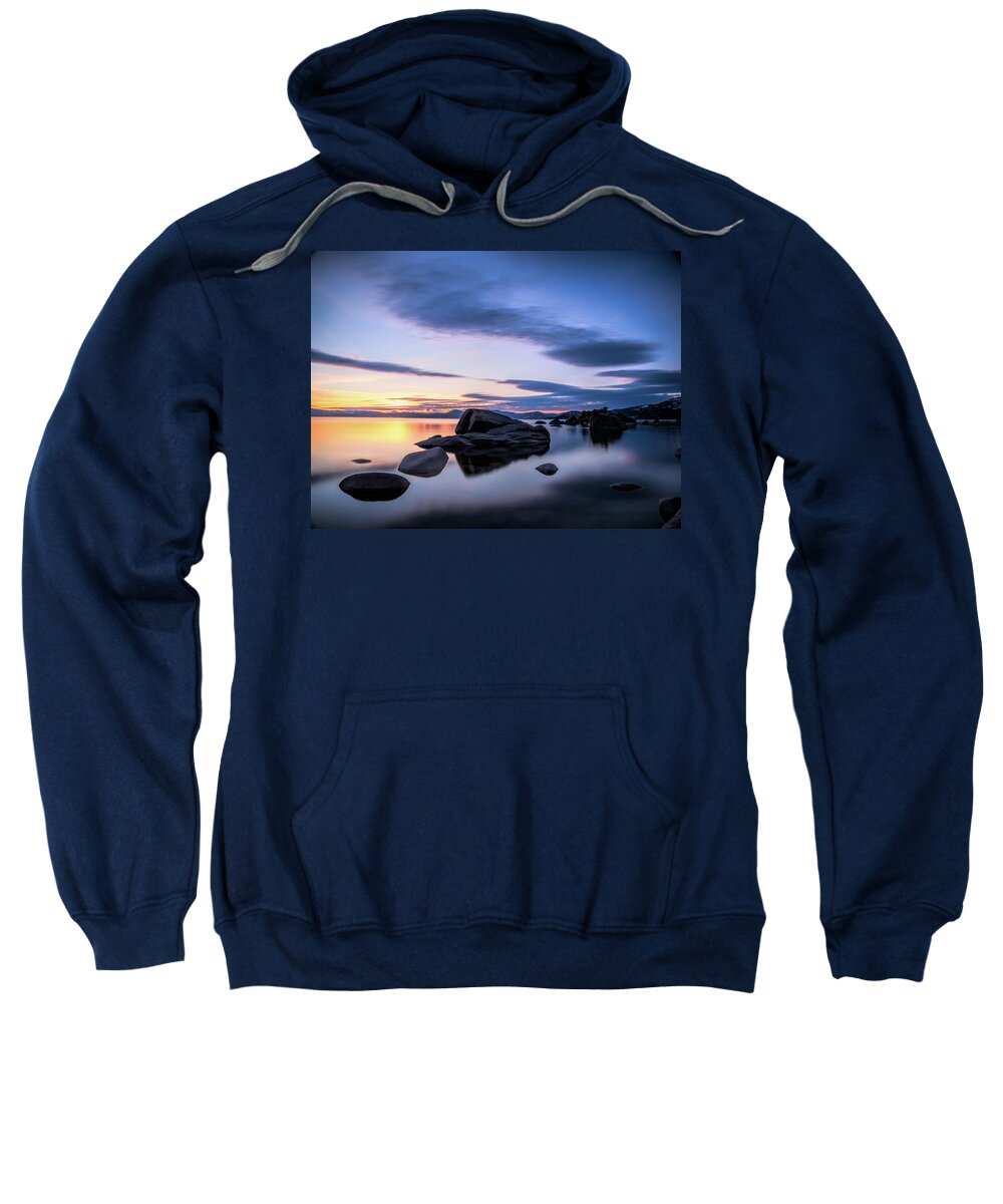 Lake Sweatshirt featuring the photograph Quiet sunset by Martin Gollery
