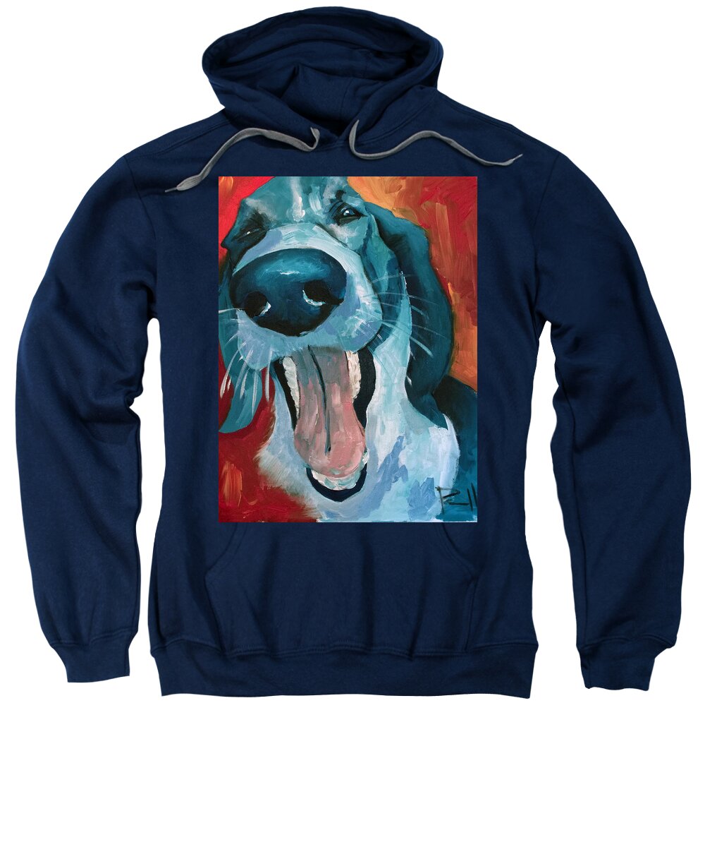 Dog Sweatshirt featuring the painting Ralph by Sean Parnell