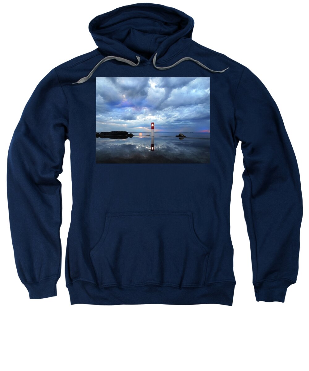 Thunderstorm Sweatshirt featuring the photograph Reflection After a Rain 2 by David T Wilkinson