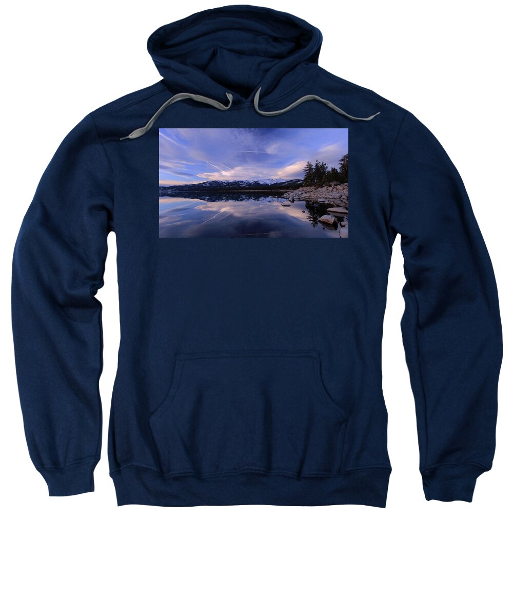 Lake Tahoe Sweatshirt featuring the photograph Reflection in Winter by Sean Sarsfield