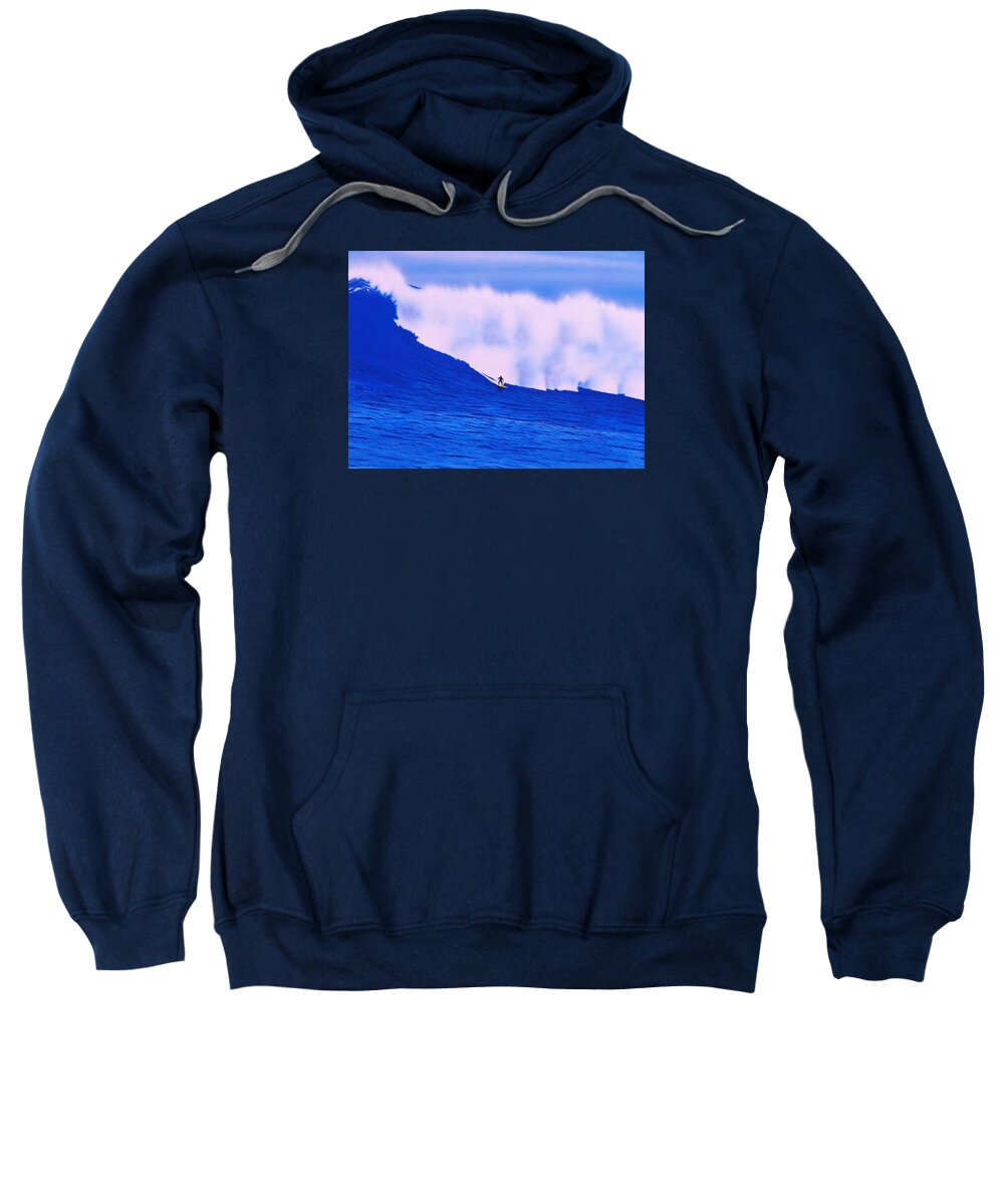 Surfing Sweatshirt featuring the painting Cortes Bank 2012 by John Kaelin