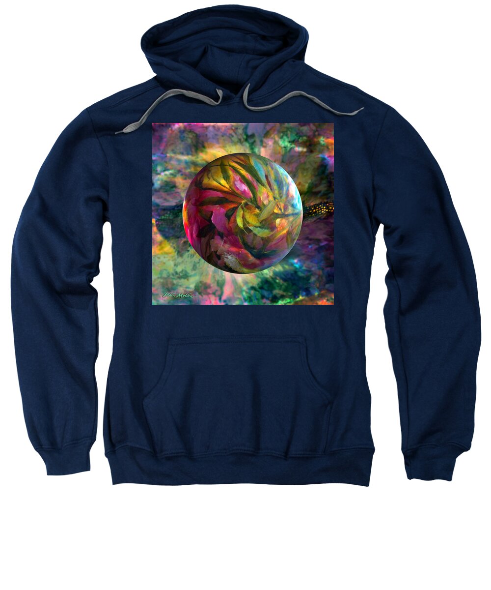 Spring Flowers Sweatshirt featuring the painting Spring Rhapsody by Robin Moline