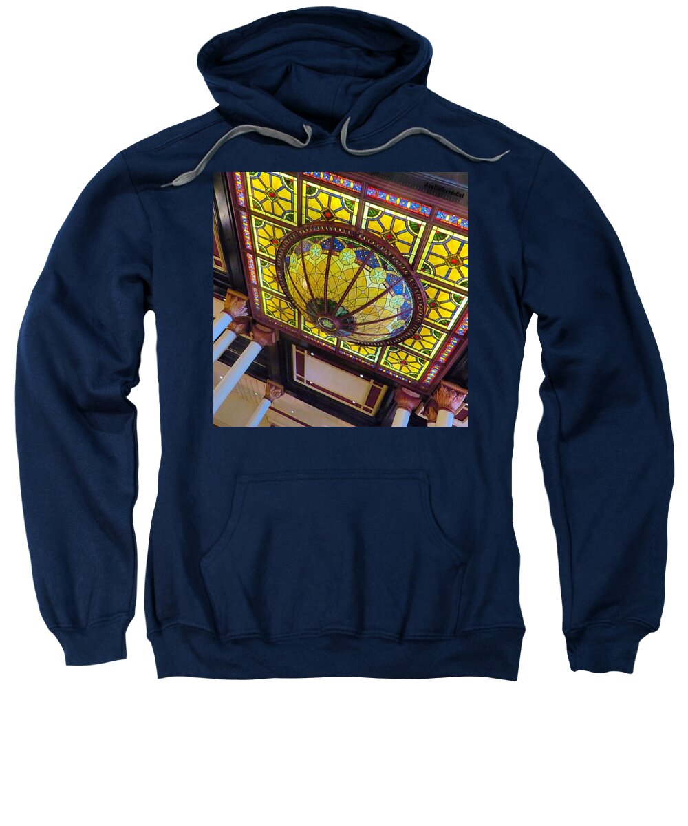 Beautiful Sweatshirt featuring the photograph #stainedglass In The #beautiful by Austin Tuxedo Cat