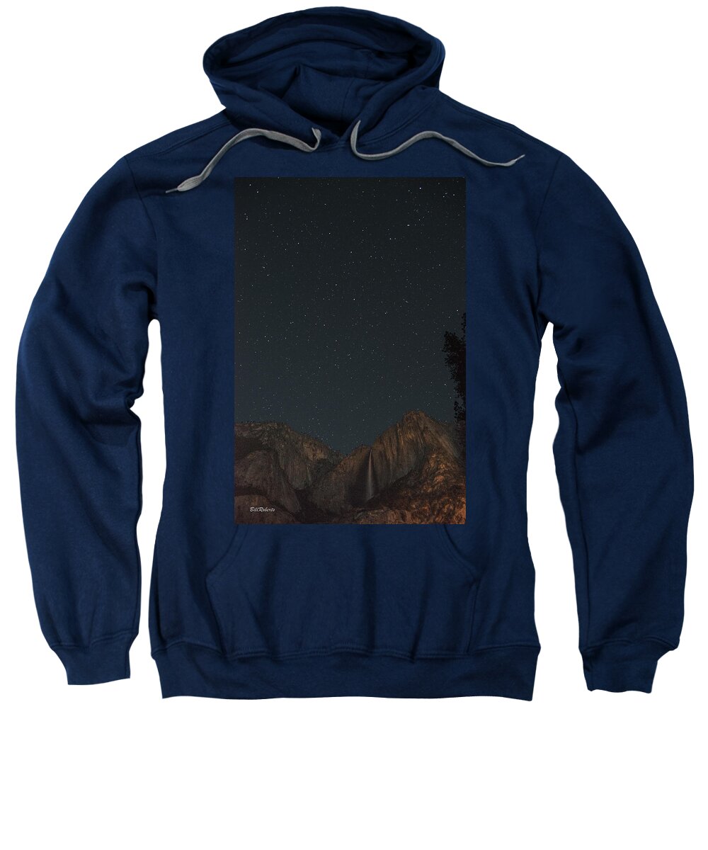 Big Dipper Sweatshirt featuring the photograph Starry Night Over Yosemite Falls by Bill Roberts