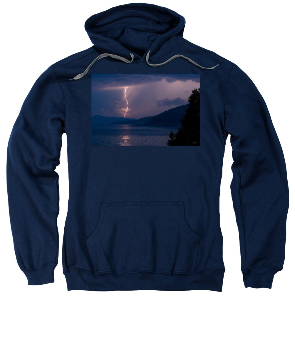 Lake Superior Sweatshirt featuring the photograph Superior Lightning   by Doug Gibbons