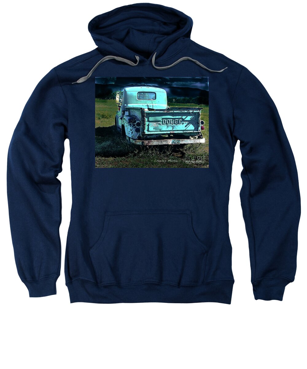 Santa Sweatshirt featuring the photograph Taos Dodge by Charles Muhle