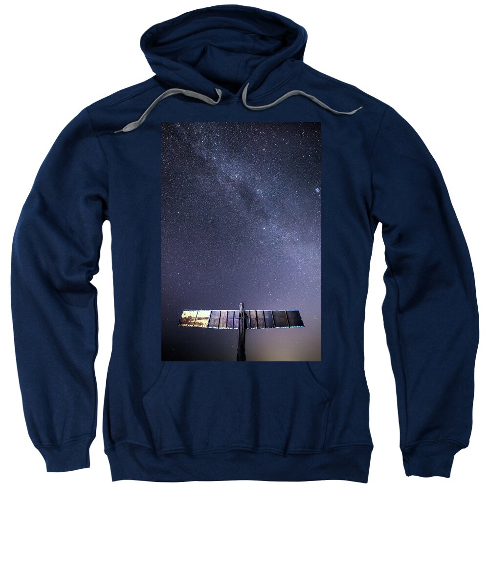 Angel Sweatshirt featuring the photograph The Angel and The Milky Way by Anita Nicholson