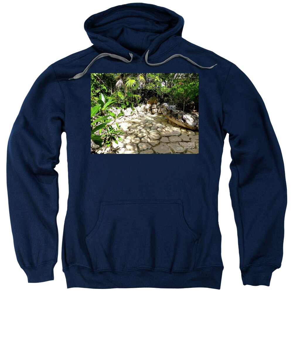 Stone Pave Sweatshirt featuring the photograph Tropical hiding spot by Francesca Mackenney