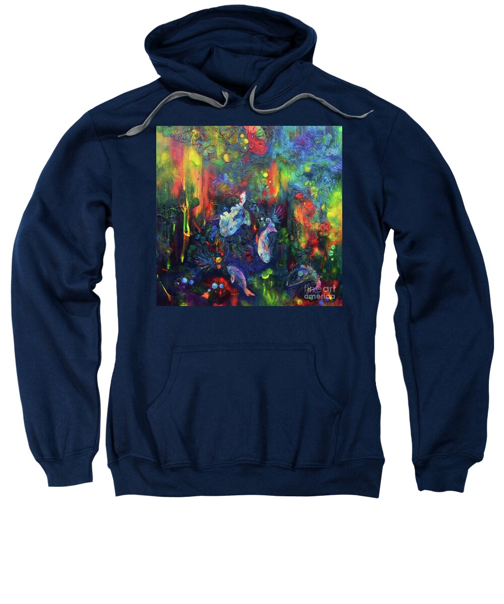 Fishes Sweatshirt featuring the painting Under The Sea by Claire Bull