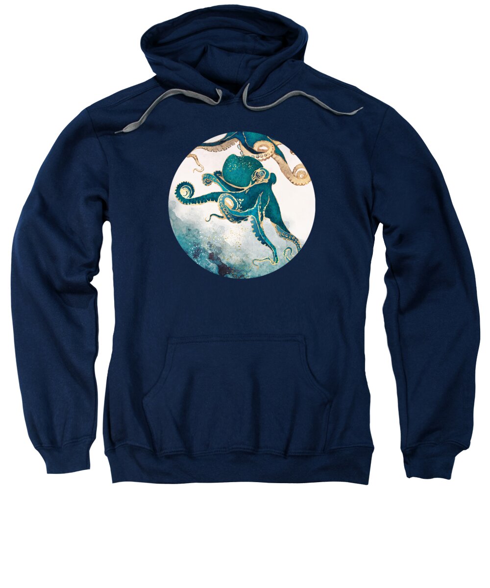 Digital Sweatshirt featuring the digital art Underwater Dream V by Spacefrog Designs