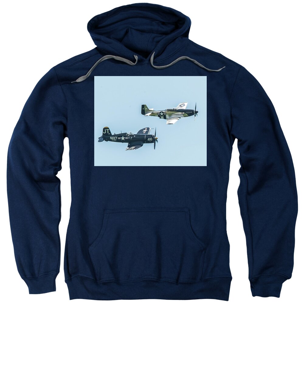 Vintage Aircraft Sweatshirt featuring the photograph Warbirds by Joe Granita