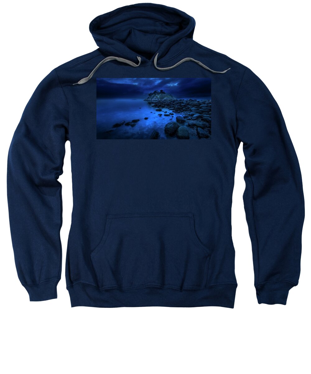 Ocean Sweatshirt featuring the photograph Whytecliff Dusk by John Poon