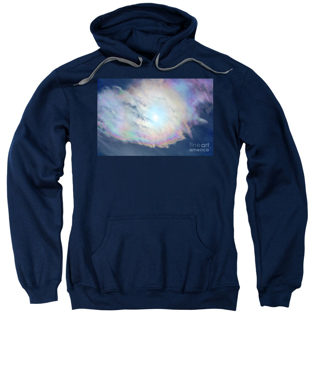 Anomaly Sweatshirt featuring the photograph Cloud Iridescence by Martin Konopacki