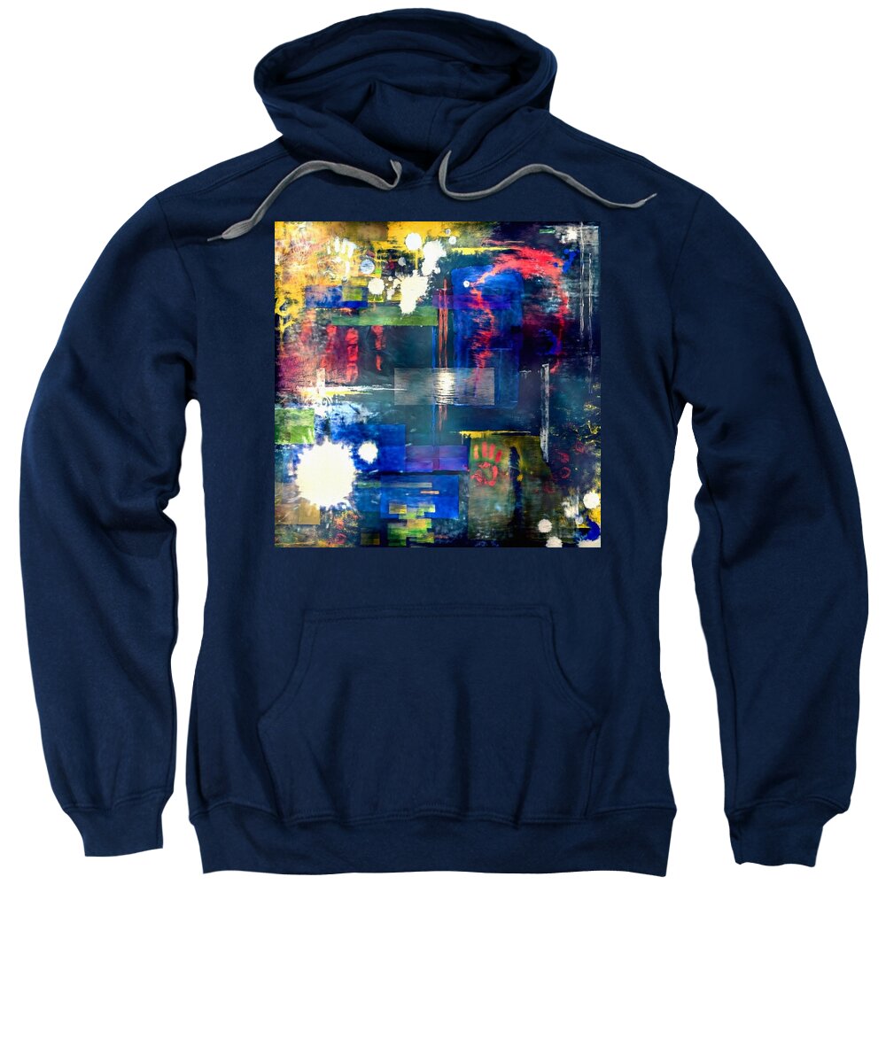 Abstract Sweatshirt featuring the digital art Digital abstract by Bruce Rolff