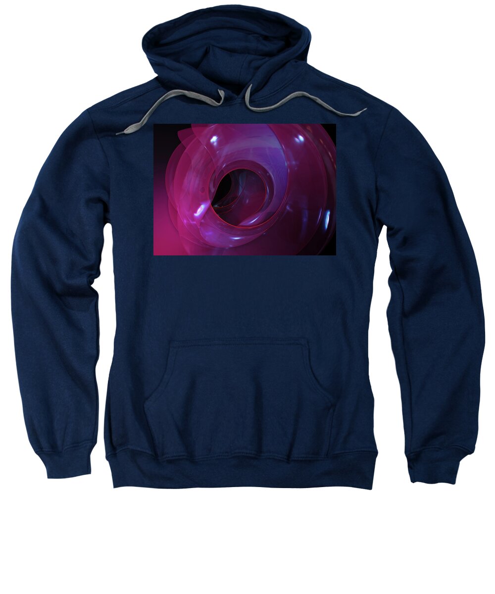 3 D Sweatshirt featuring the photograph Three Dimensional Translucent Abstract by Ikon Images