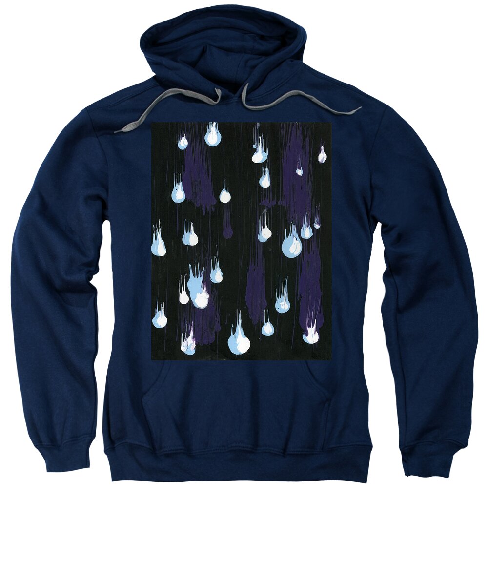 Abstract Sweatshirt featuring the painting As Angels Fall by Matthew Mezo