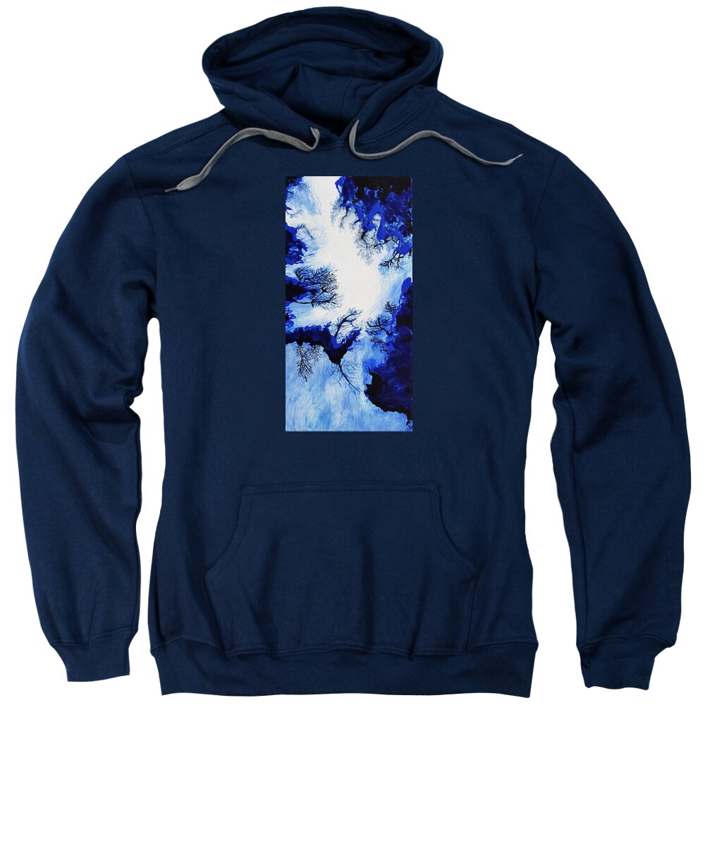 Abstract Sweatshirt featuring the painting Ascent by Christine Bolden