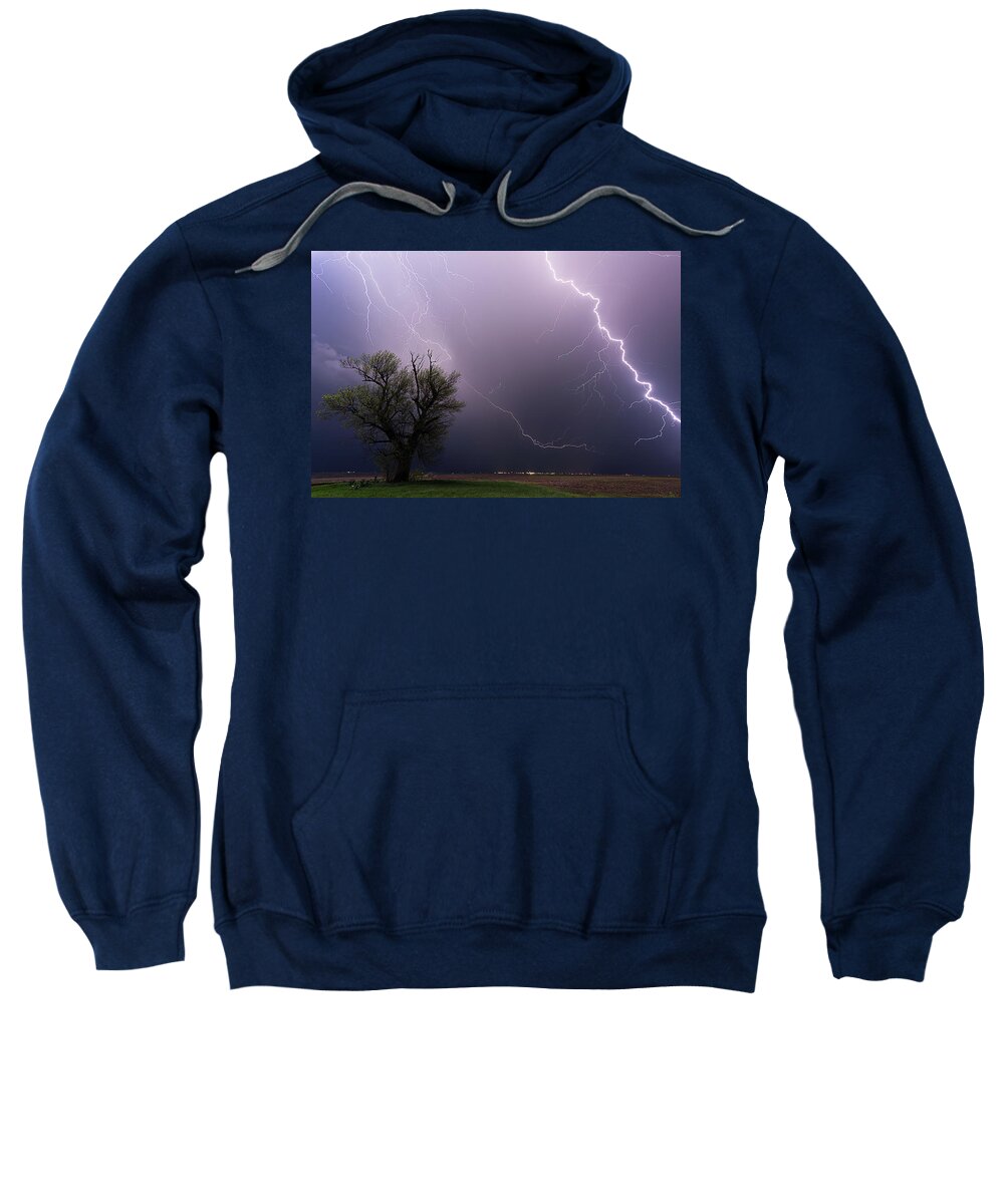 Lightning Sweatshirt featuring the photograph Big Bolt by Marcus Hustedde