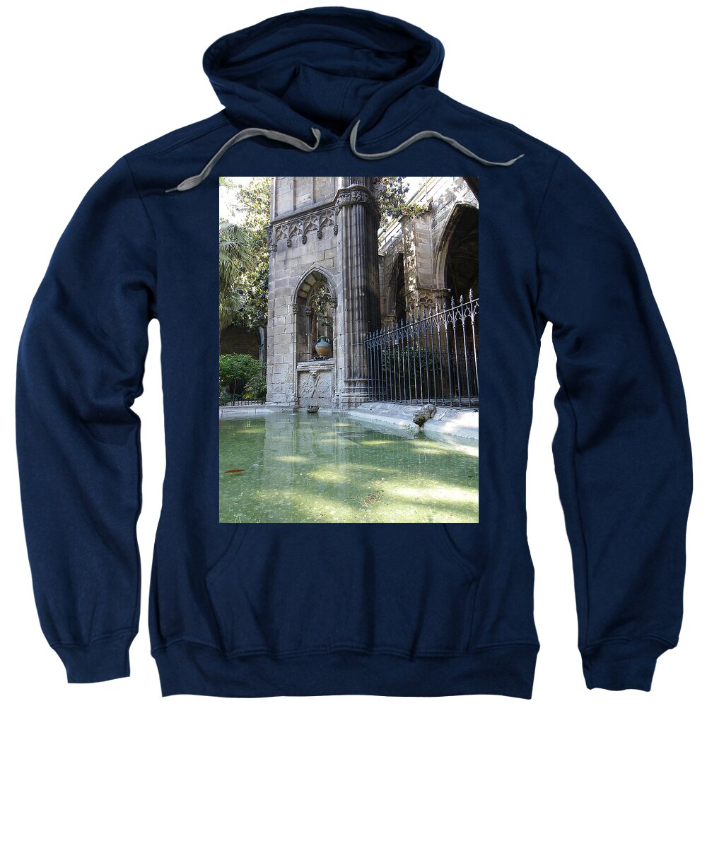 Cathedral Sweatshirt featuring the photograph Catedral de Barcelona by Lisa Mutch