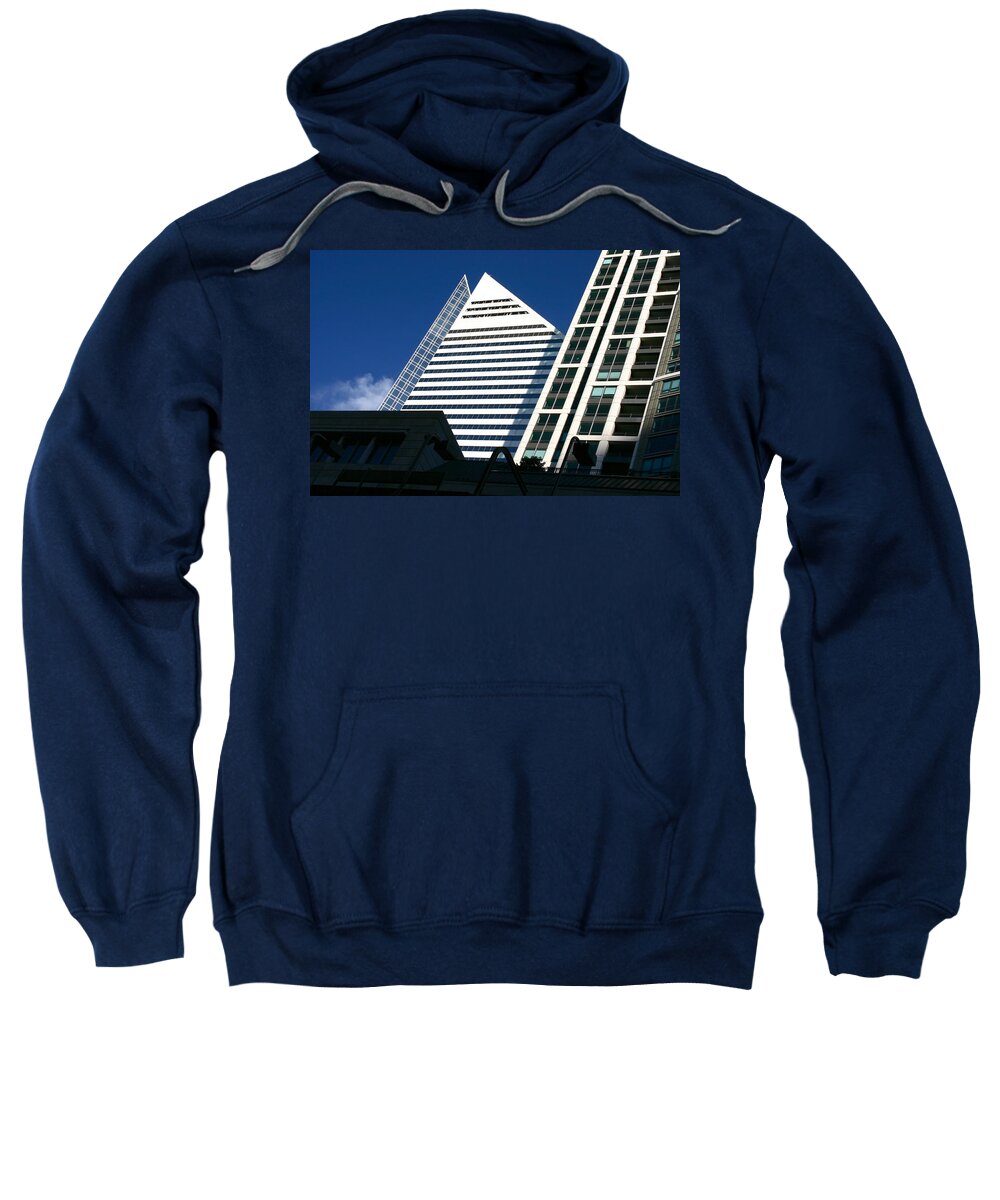 Architecture Sweatshirt featuring the photograph Chicago Architectural Lines by Patrick Malon