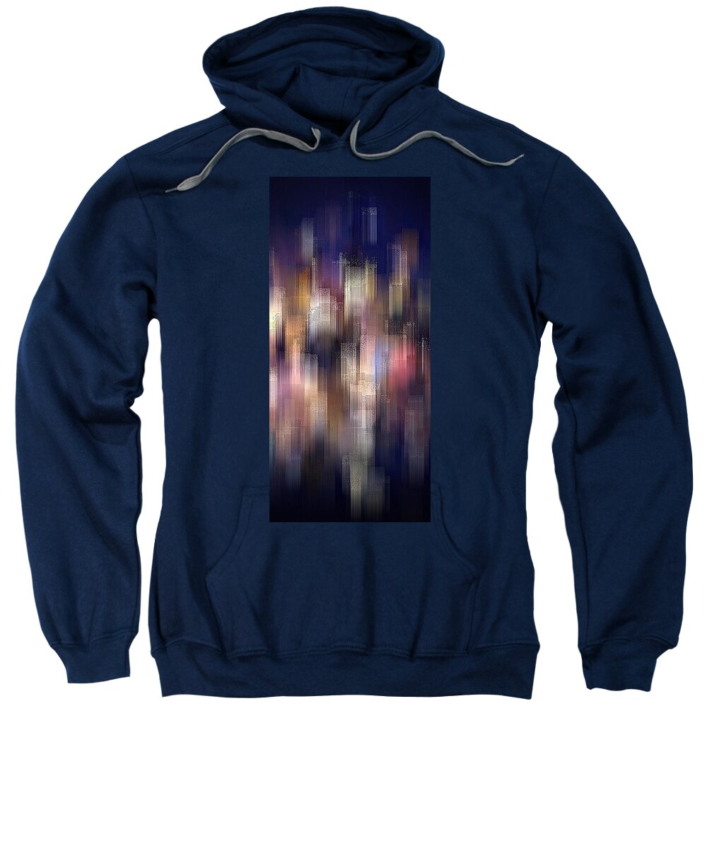 Urban Sweatshirt featuring the digital art City on the Water by David Manlove