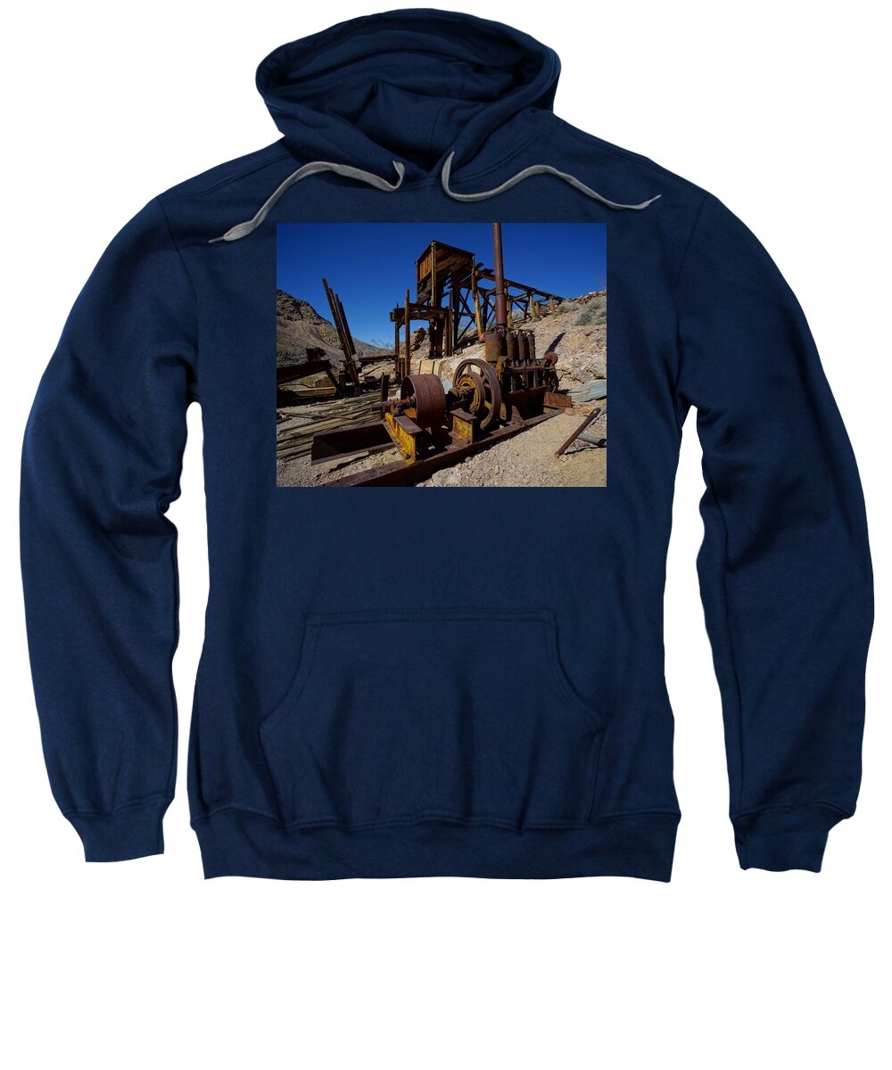 Death Valley Sweatshirt featuring the photograph Death Valley Industry by Brett Harvey