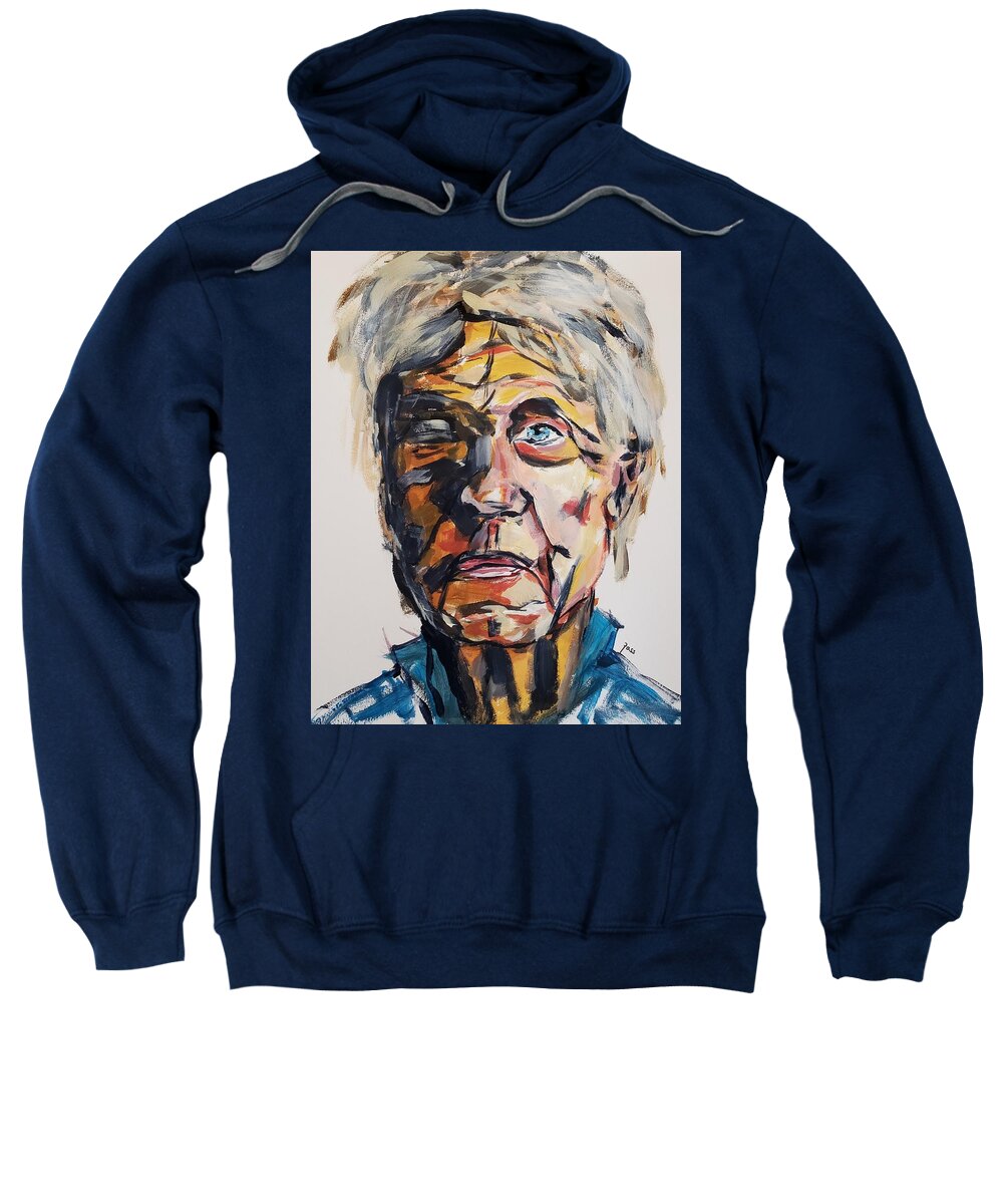 Man Sweatshirt featuring the painting Dignified by Mark Ross