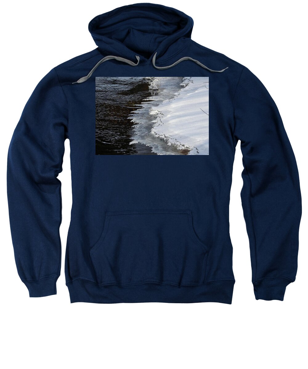 Ice Sweatshirt featuring the photograph Feathered Ice by Nicola Finch