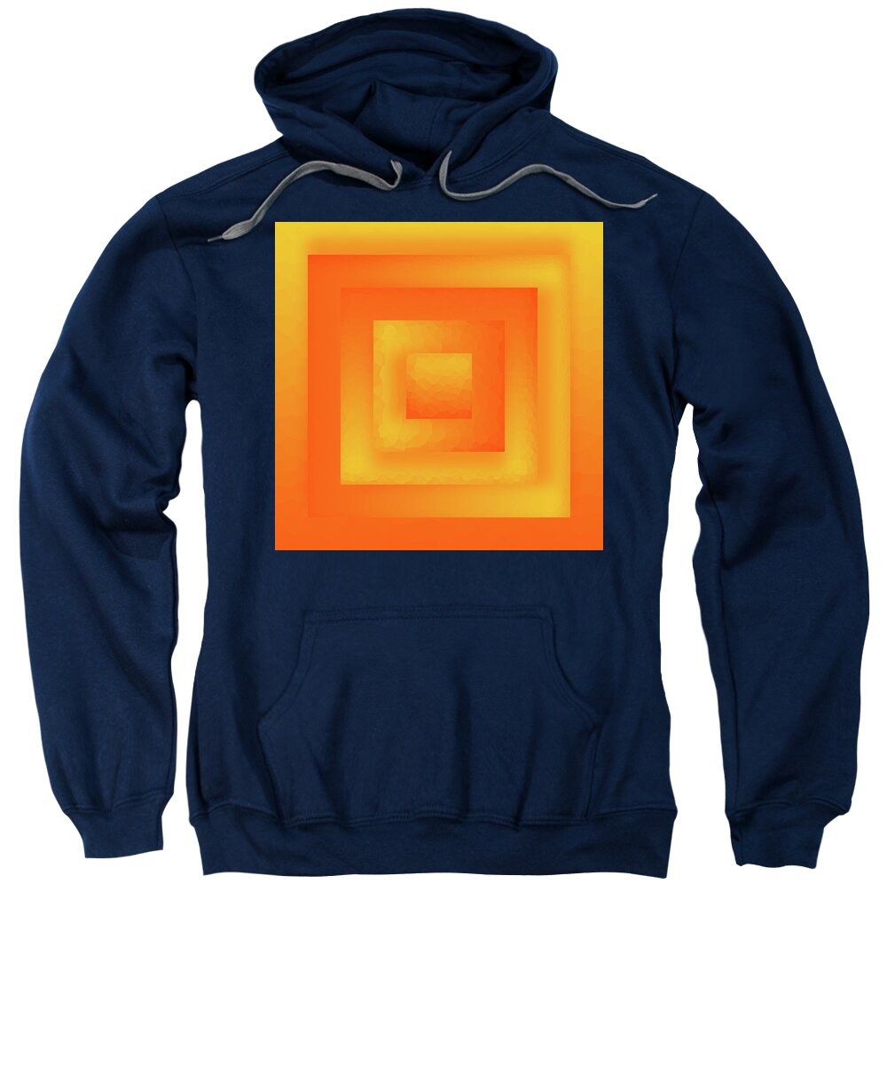 Abstract Sweatshirt featuring the digital art Sun Cube by Liquid Eye