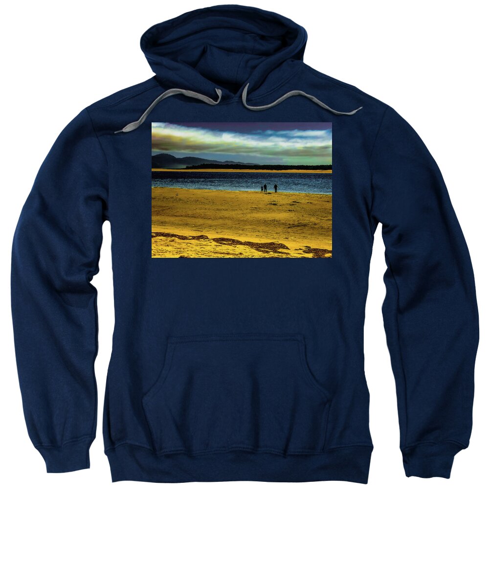 Shore Sweatshirt featuring the digital art I Go to the Shore in Summer by Chriss Pagani