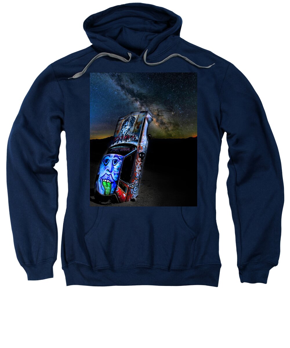 2020 Sweatshirt featuring the photograph Milky Way Over Mojave 4 by James Sage