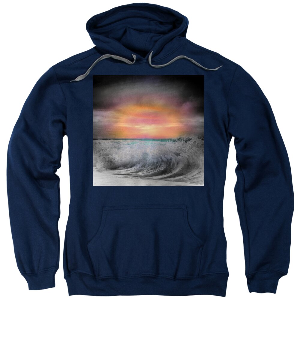 Ocean Sweatshirt featuring the photograph Nightfall over Bodega Bay by Don DePaola
