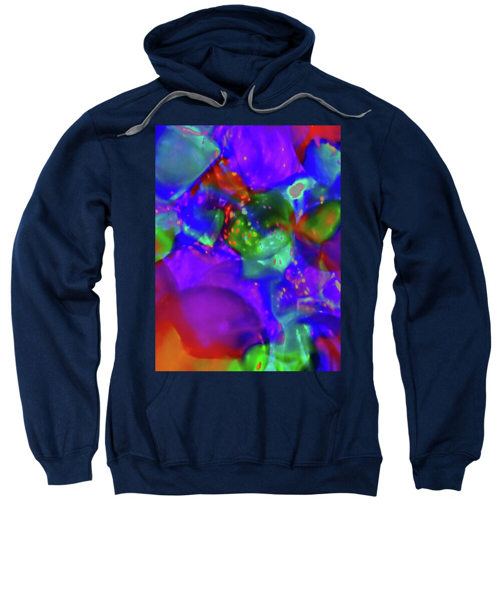 Simply Sweatshirt featuring the digital art Simply Colorful by Eva-Maria Di Bella