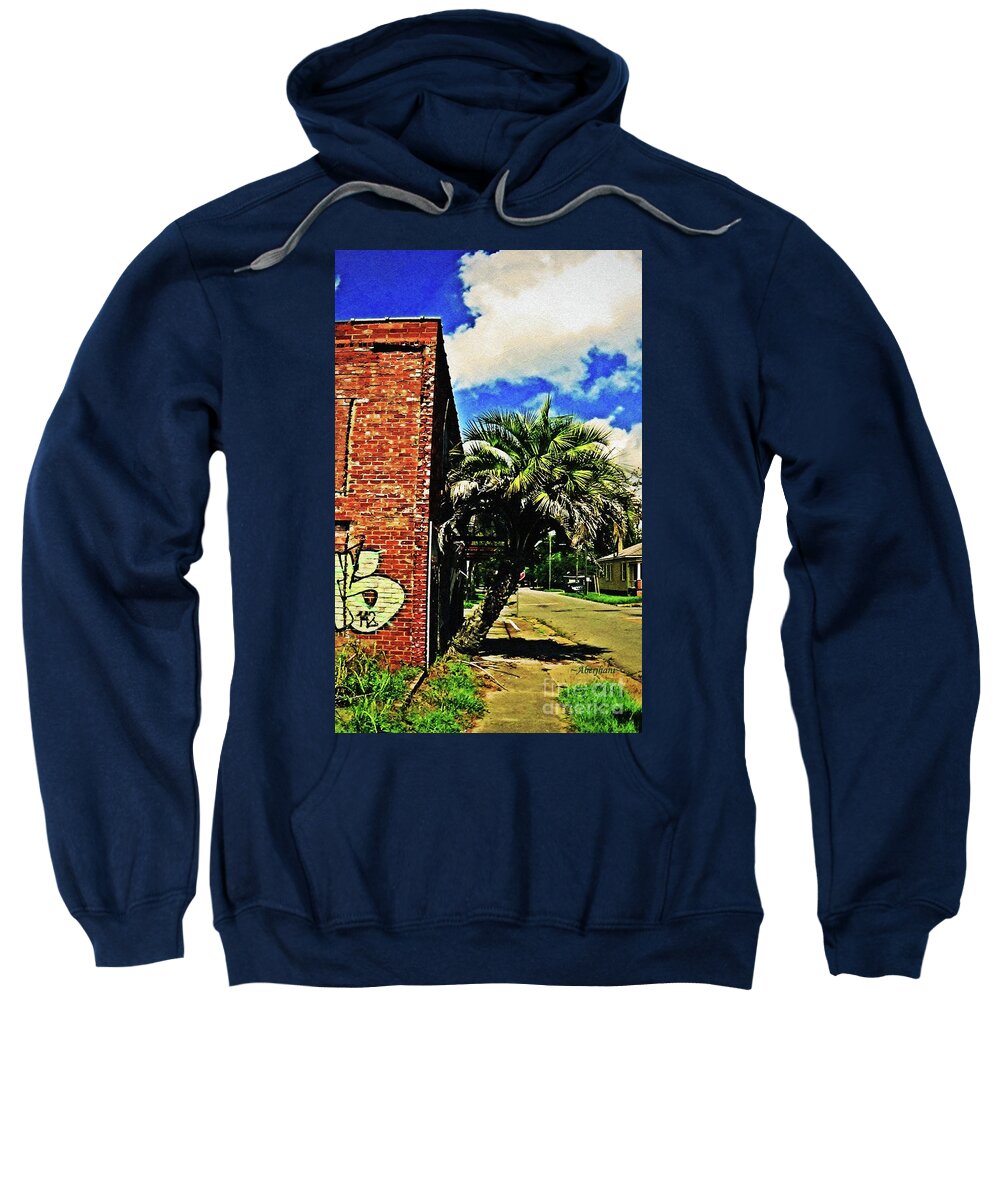 Earth Day Sweatshirt featuring the photograph Standing Strong between Rocks and Hard Places by Aberjhani
