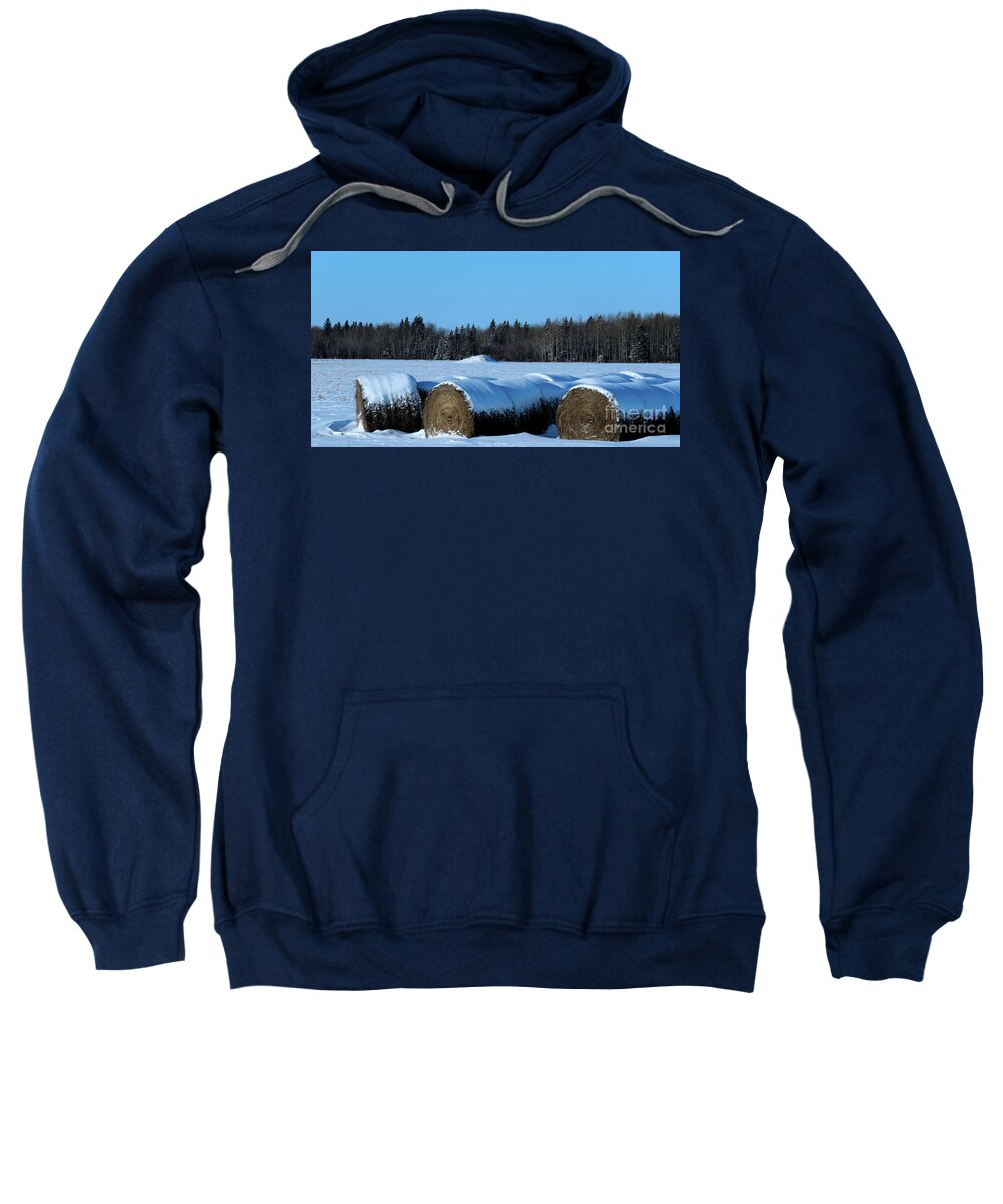 Canada Sweatshirt featuring the photograph Winter's Coming by Mary Mikawoz