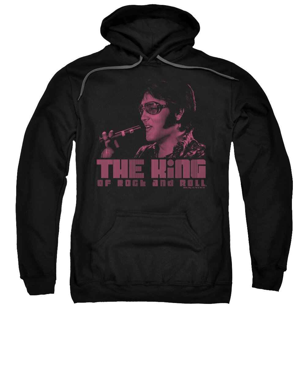  Sweatshirt featuring the digital art Elvis - The King by Brand A