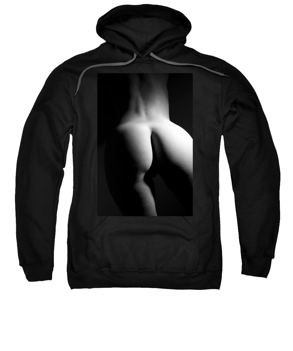 Black And White Sweatshirt featuring the photograph Figure Study #3 by Joe Kozlowski
