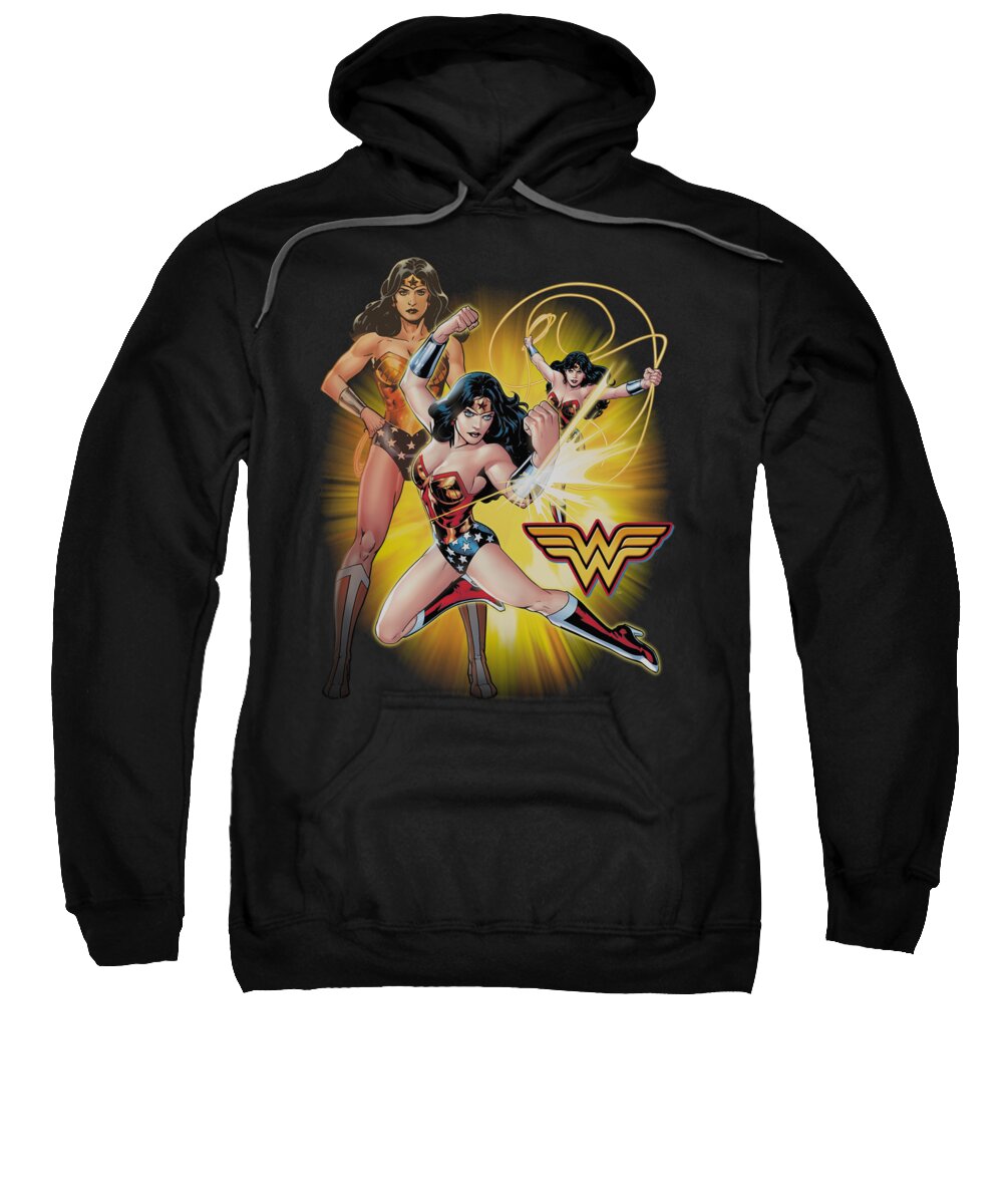  Sweatshirt featuring the digital art Jla - Wonder Woman #1 by Brand A
